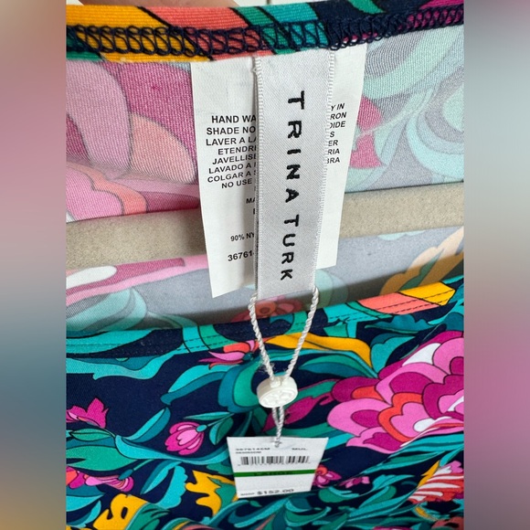 Trina Turk India Garden Tunic Bathing Suit Cover Up Women - Picture 8 of 9